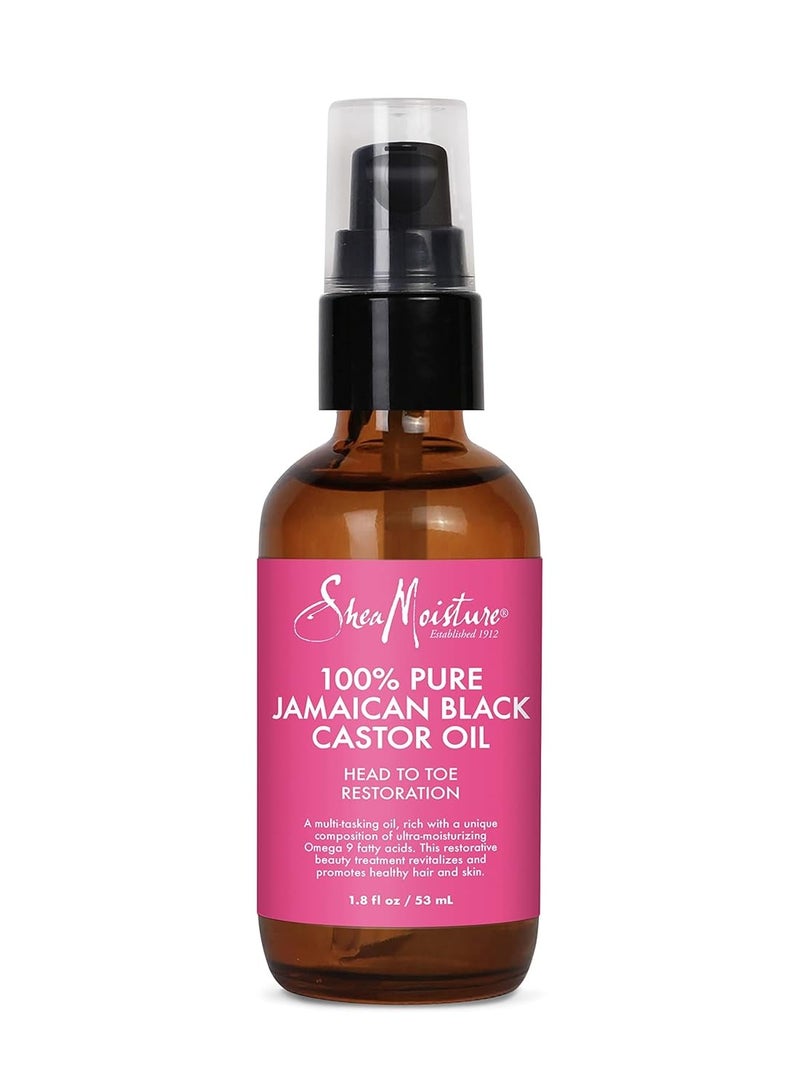 Head To Toe Oil and Hair Oil for Dry Hair and Skin Jamaican Black Castor Oil Paraben Free Hair Oil, Body Oil 1.8 oz