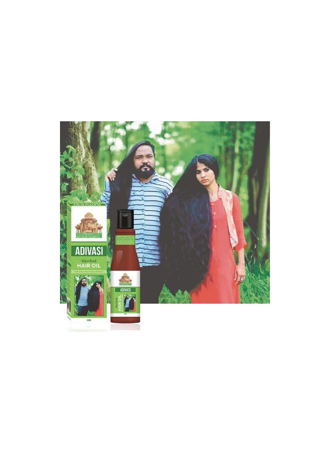 Mahishmati Adivasi Herbal Hair Growth Oil,Controls Hair fall,Strong and Healthy Hair,Repair Frizzy Hair,Scalp Nourishment,Helps Hair Thickening,Reduces Split Ends 100ml