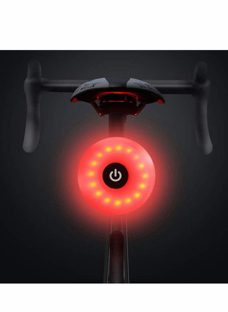 Bike Tail Light Sport LED Rear USB Rechargeable, Red High Intensity Bicycle Taillight Waterproof, Helmet Backpack Lamp Safety Warning Strobe