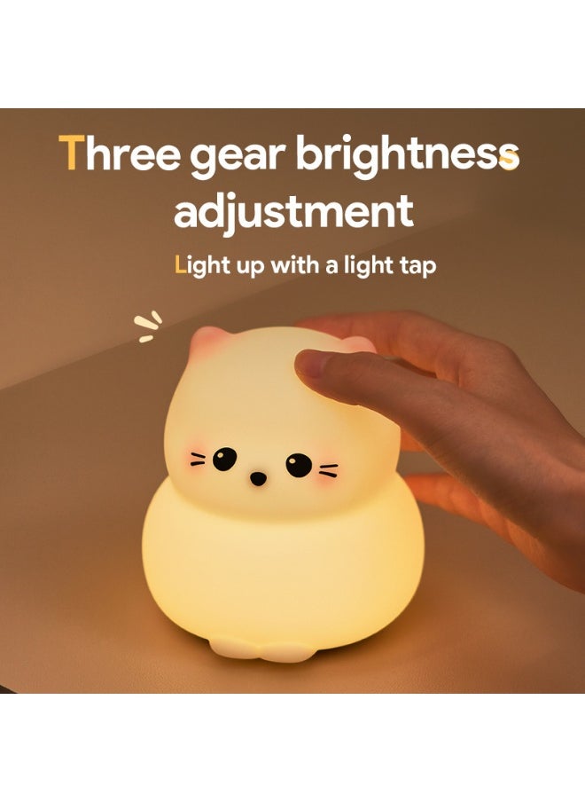 Creative Stress Relief LED Silicone Bedside Atmosphere Sleep Companion Light