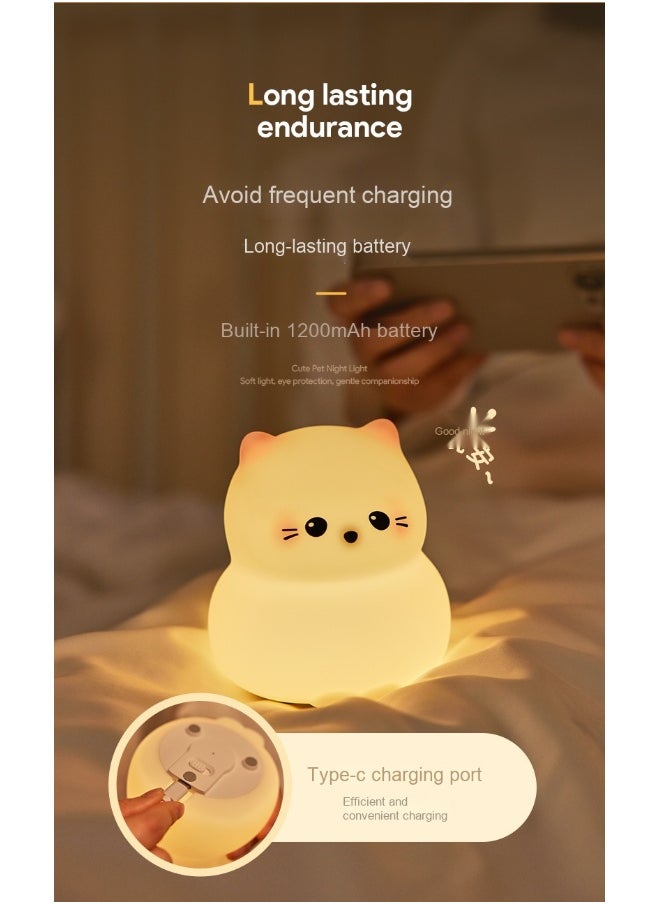 Creative Stress Relief LED Silicone Bedside Atmosphere Sleep Companion Light