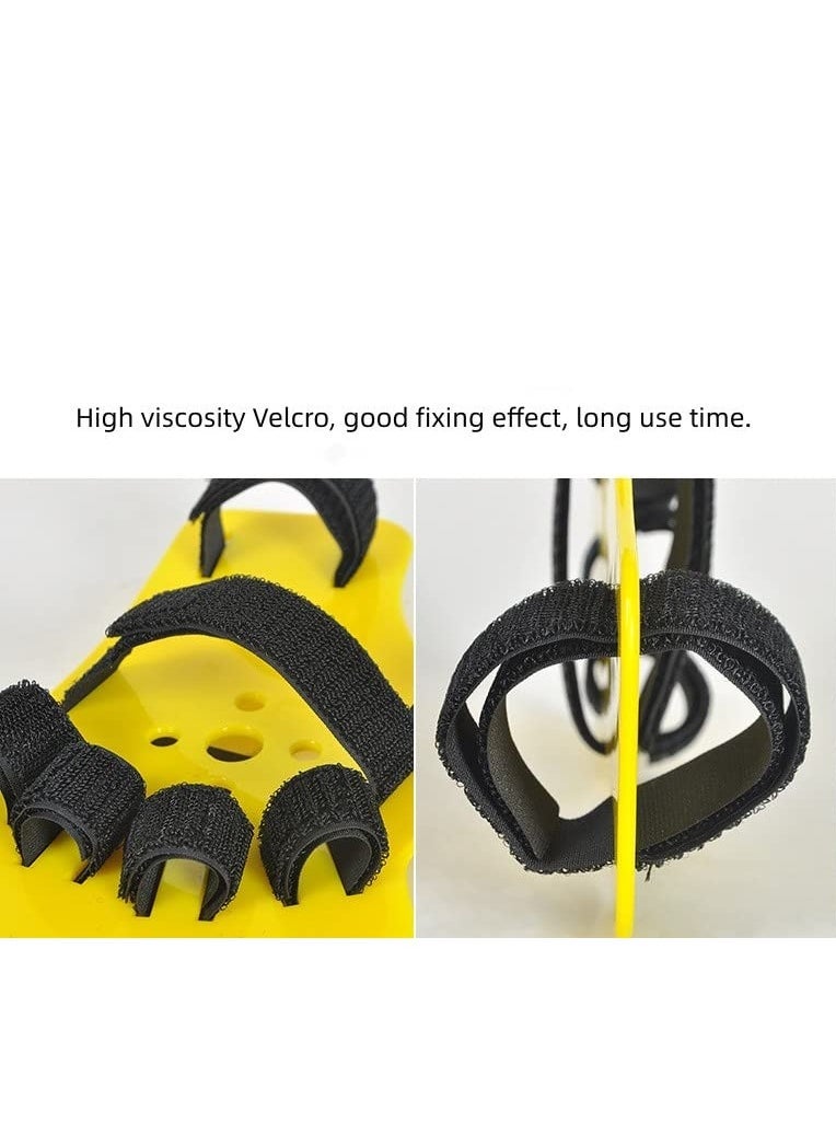 Finger Orthotics Fingerboard Stroke Hand Splint for Assisted Rehabilitation Adjustable Size Prevent Finger Flexion and Deformation Suitable for both left right hands Yellow