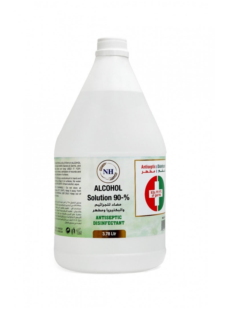 NH Beauty 90% Solution Alcohol Sanitizer 3.78Ltr