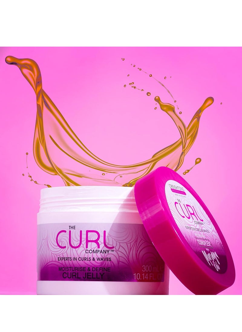 Moisturise and Define Curl Jelly 300 ml Experts in Curls and Waves Cruelty Free Vegan Friendly Natural Extracts Colour Kind