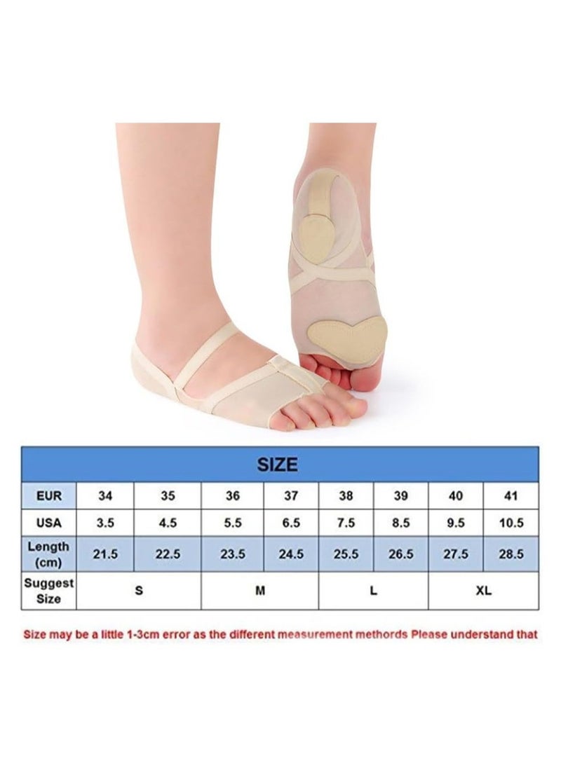 Dance Foot Undies Dance Foot Thongs Anti-Slip Ballet Dance Pointe Shoe Socks Protector Cushion Professional Thong Toe Paws Grip Shoes Pads Women Lyrical Shoes Relief Foot Pain L