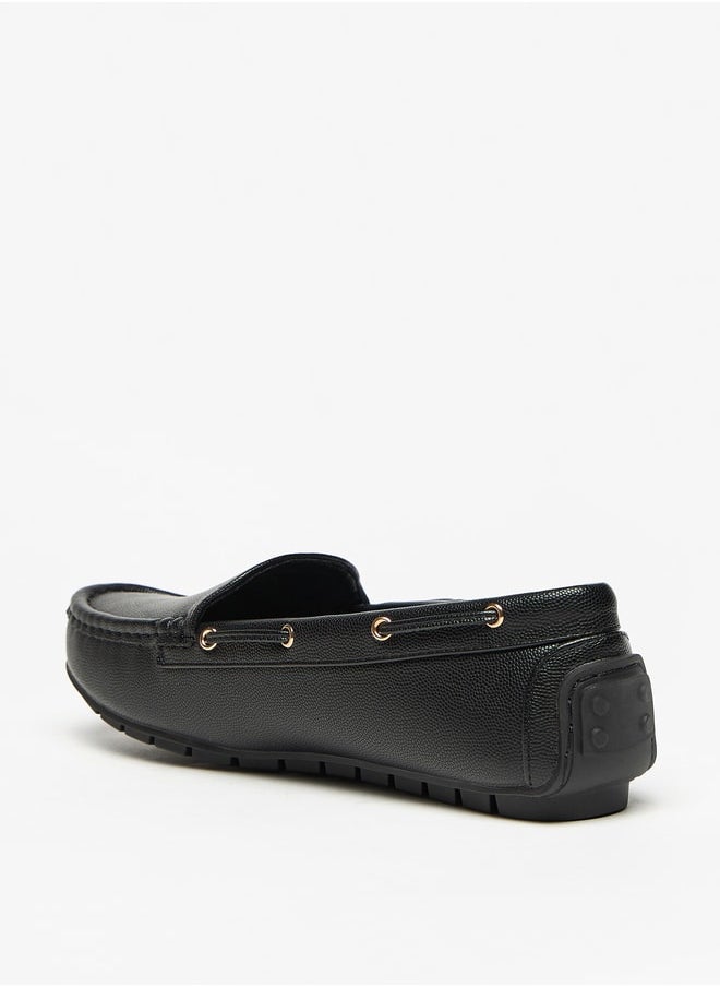 Solid Slip-On Loafers