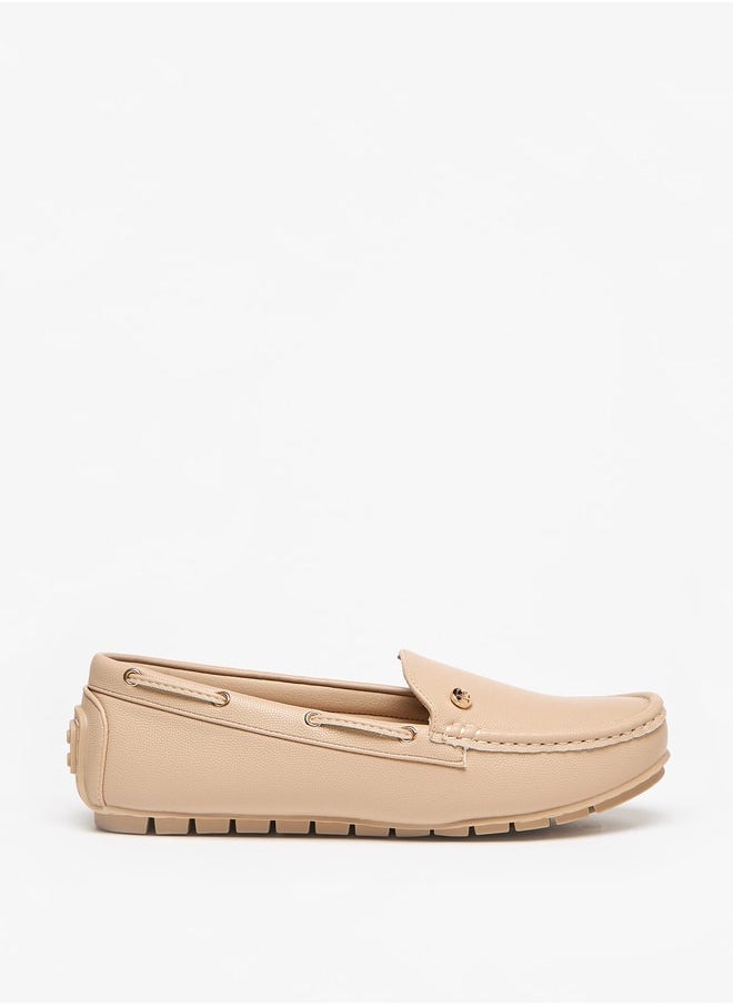 Solid Slip-On Loafers