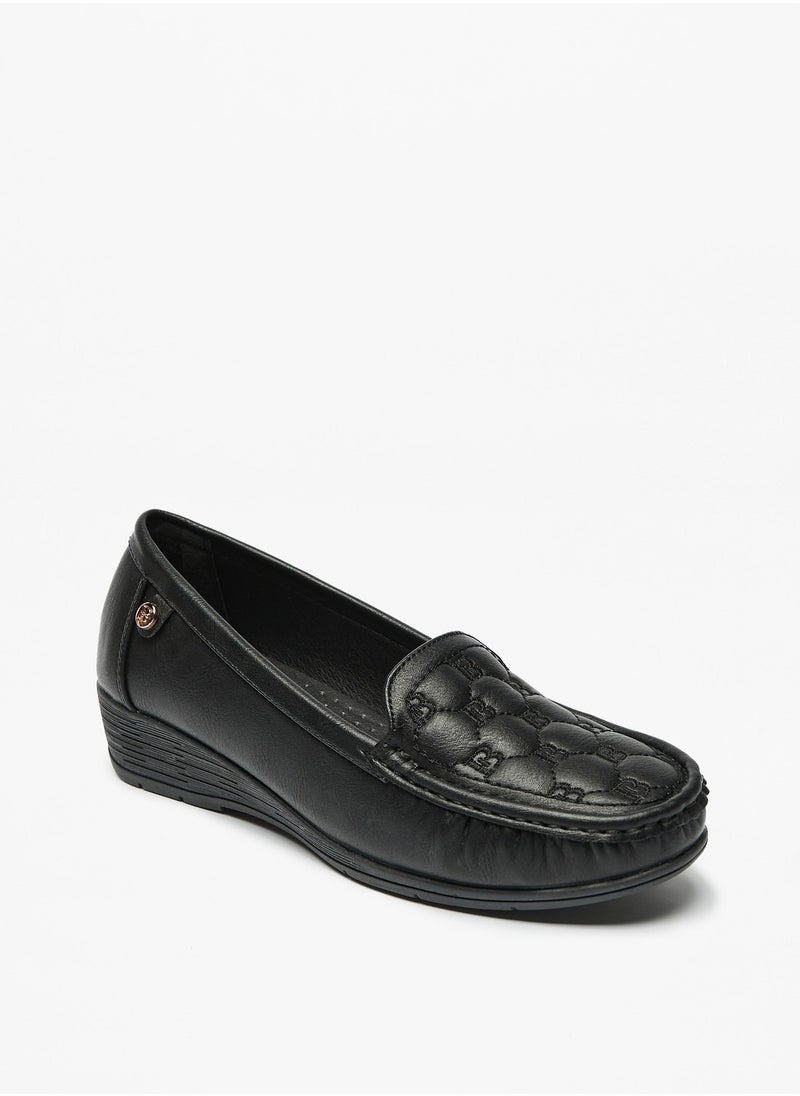 Quilted Slip-On Loafers