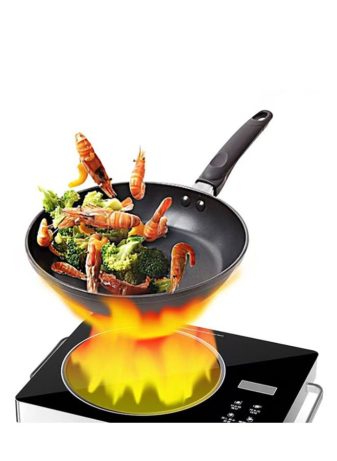 3500W Infrared Cooker,Single Infrared Ceramic Hot Plate, Electric Infrared Burner Compatible for All Cookwares -Black