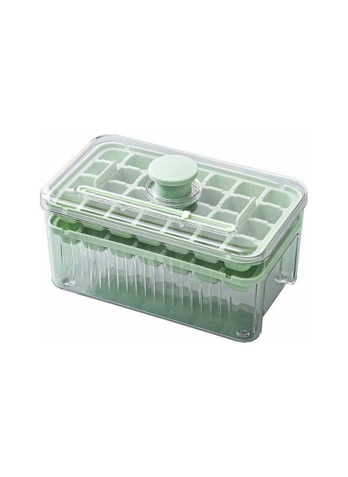 Covered and boxed ice cube tray - easy -to -remove 2 -storey mini ice trays - various