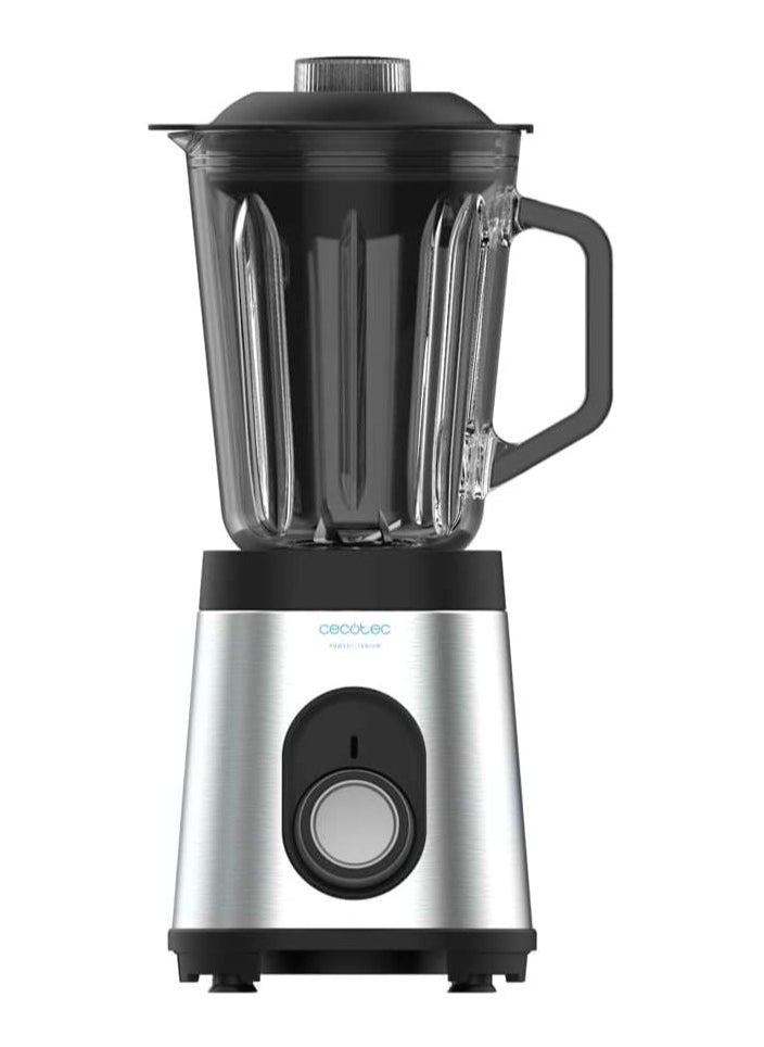 Blender Glass Power Black Titanium 1000W - Stainless Steel Housing & 1.5L Glass Jug