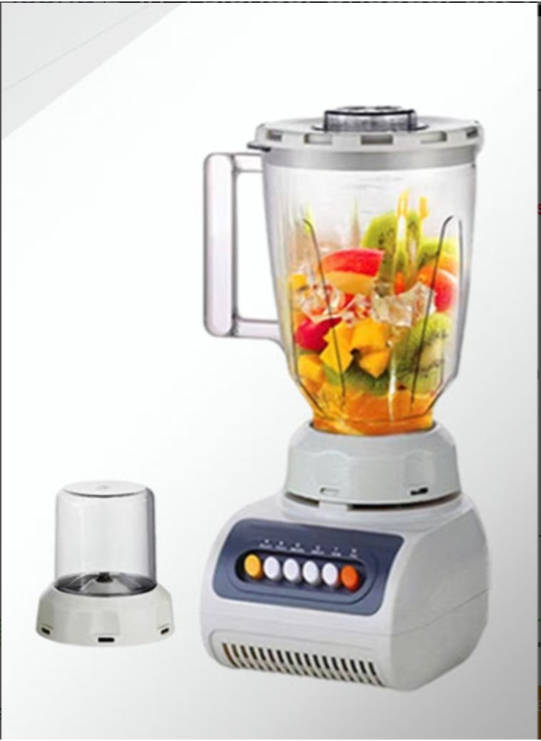 2-In-1 Blender Chopper Set With Quad Blade – White/Clear