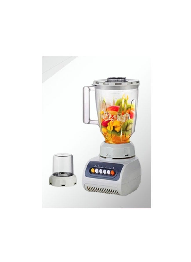 2-In-1 Blender Chopper Set With Quad Blade – White/Clear