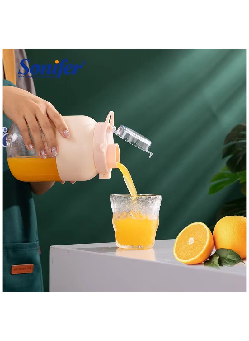 Sonifer SF-8131 multi-function Usb Type-C Blender cup ice Portable mixer portable big cup juicer for travel home