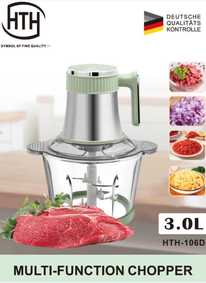 Electric Meat Grinder Food Shredder Kitchen Tool Fruit Vegetable Grinders Multifunction Cooking Machine 3L