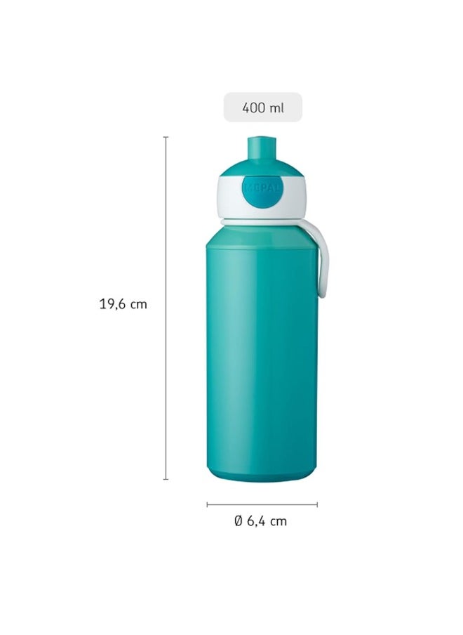 Drinking Bottle Pop-Up Campus 400 ml / 14 oz - Turquoise
