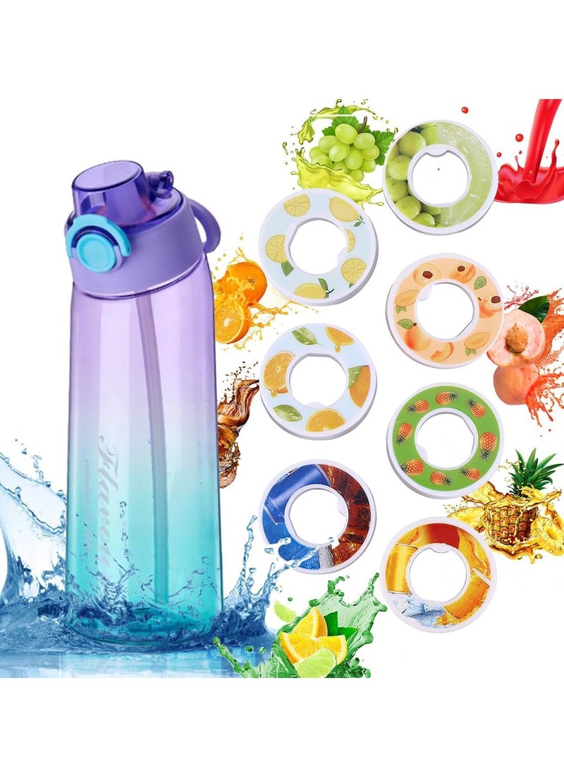 Air Water Bottle Sports, 1000ml Starter Set Drinking Bottles with Fruit Flavour Pod Scented for Flavouring (Fragrance Tastes Random*3)