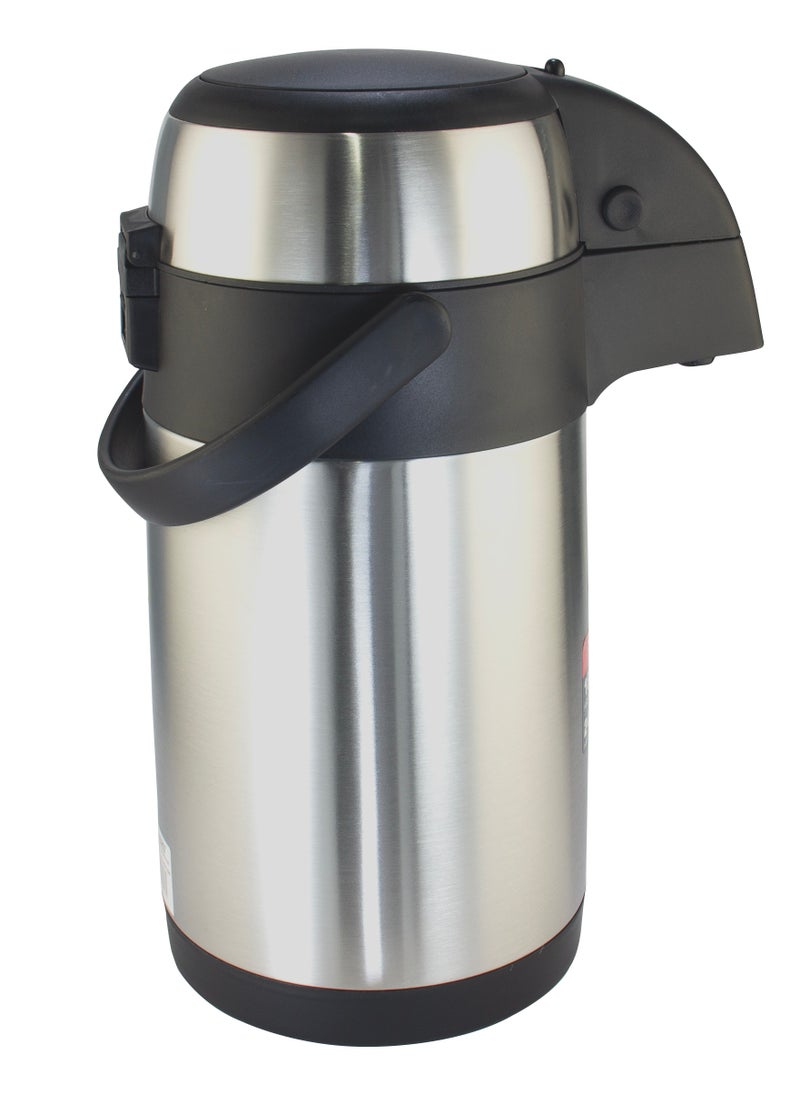 5L Hot & Cold Airpot Flask with High-Quality Stainless Steel Insulation | Easy to Clean Flask with Pump Lid | Hot/Cold 18 & 24 Hours Retention | Pump Flask for Cold Drinks, Tea, Coffee SVF-5000