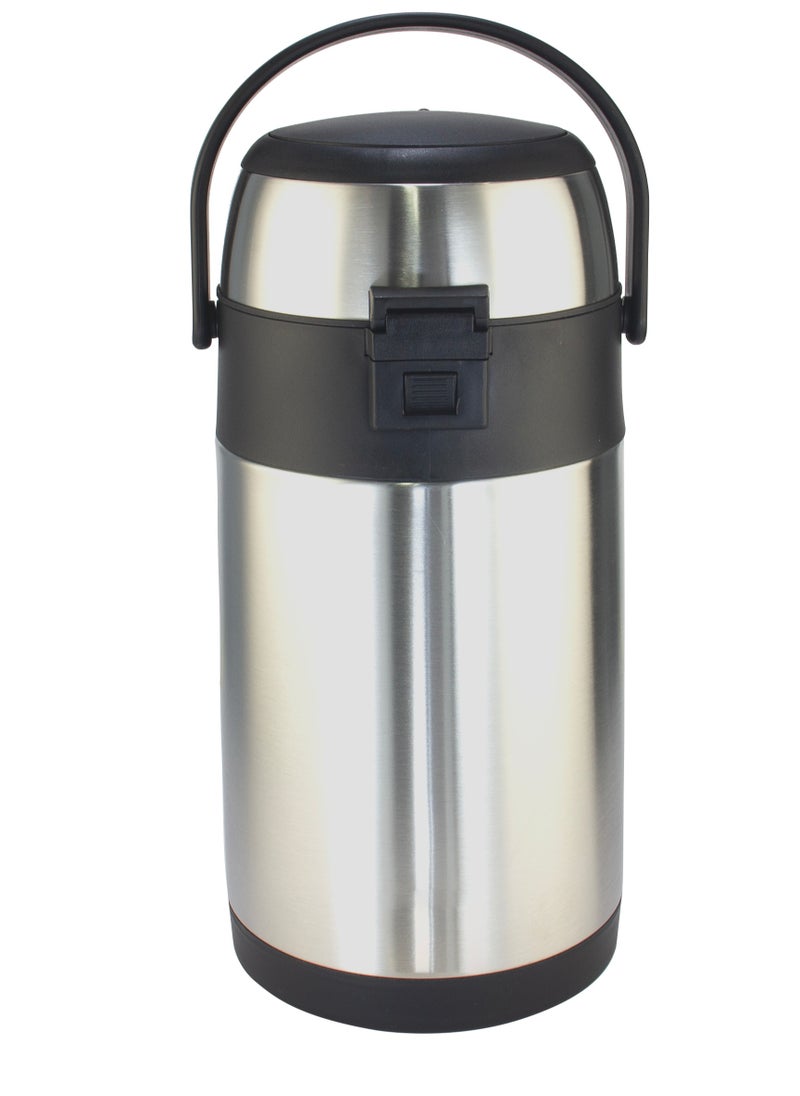 5L Hot & Cold Airpot Flask with High-Quality Stainless Steel Insulation | Easy to Clean Flask with Pump Lid | Hot/Cold 18 & 24 Hours Retention | Pump Flask for Cold Drinks, Tea, Coffee SVF-5000