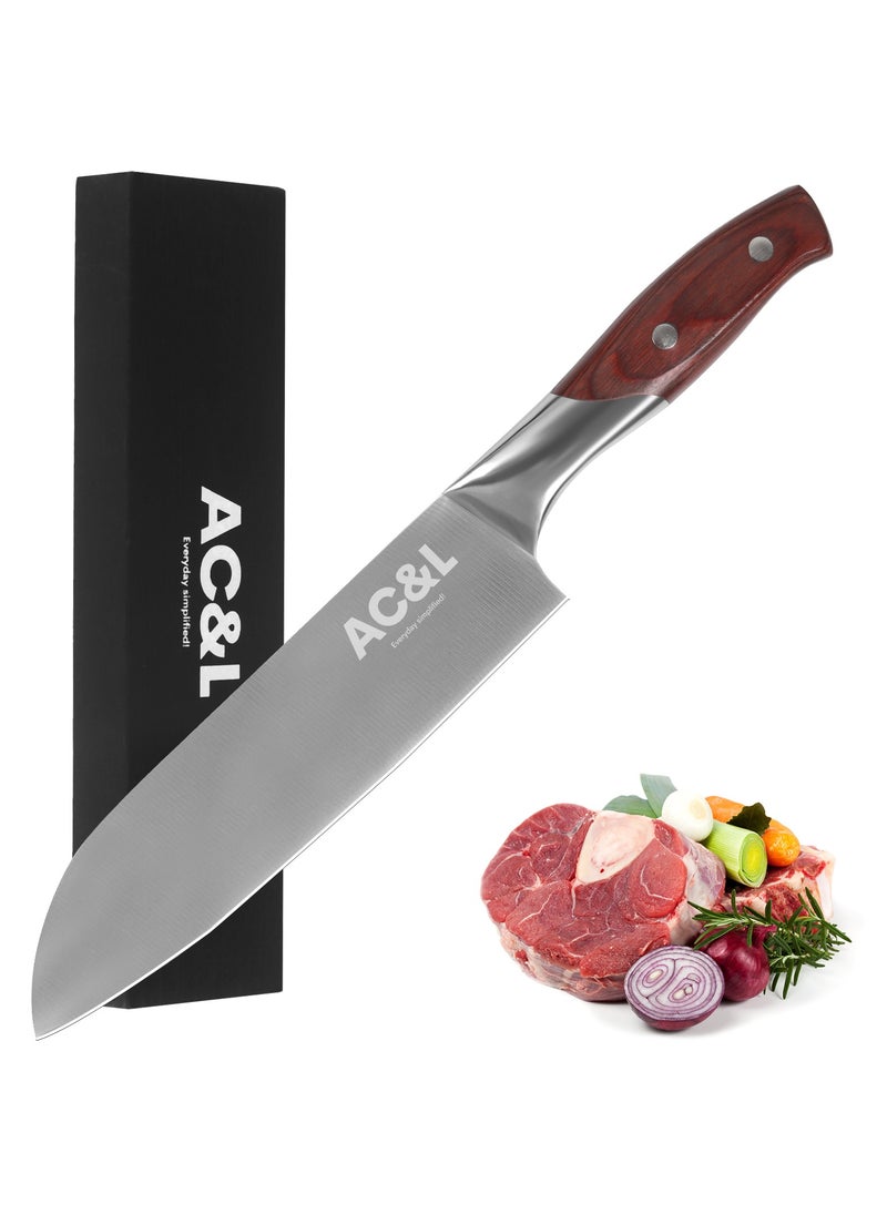 AC&L Kitchen Knife, 11-inch Professional Kitchen Knife, High Carbon Stainless Steel Sharp Knife with Ergonomic Handle and Gift Box for Vegetable Fruit Boneless Meat Restaurant (27.5X1.80cm)