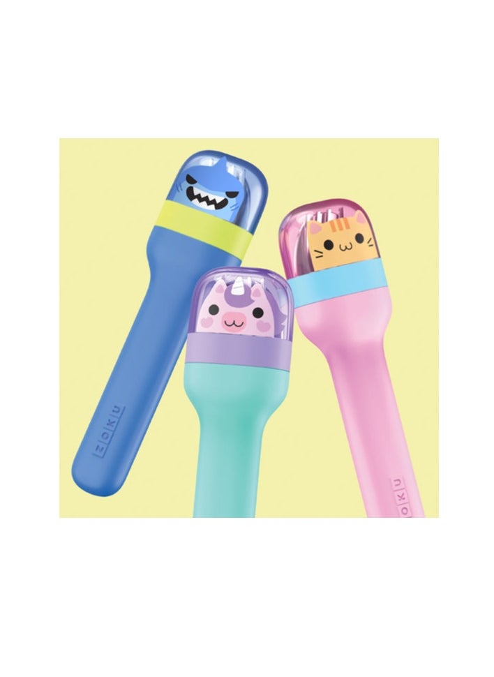 Zoku Pocket Neatly Nesting Set of 3 Utensils has a Spoon, Fork and Knife, Made of Durable Stainless Steel and Stow. BPA and Dishwasher Free. Kitty