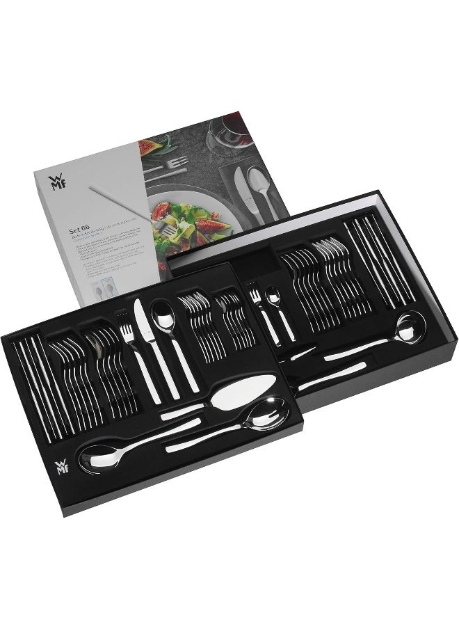 Cutlery Set 66Piece for 12 People Corvo Cromargan Protect Stainless Steel Extremely Scratch Resistant with Inserted Blade