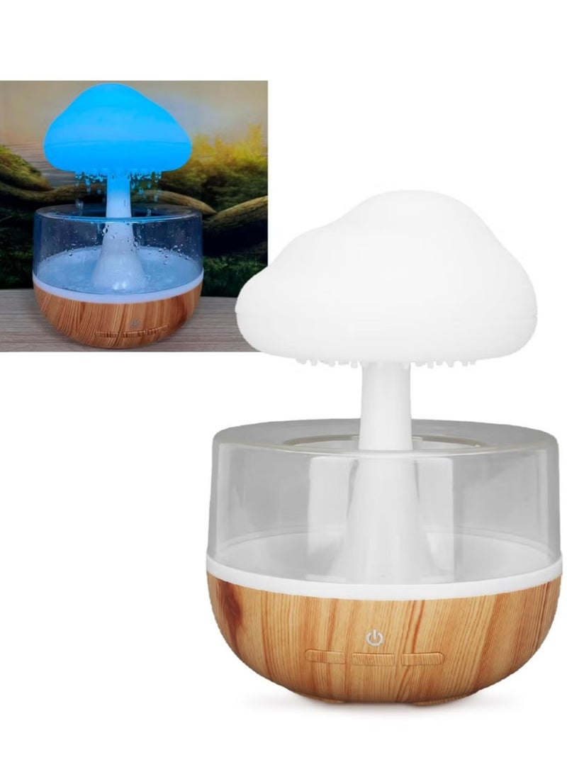 Rain Cloud Humidifier – Cute Raining Cloud Night Light with 7 LED Colors, 2000mAh, 500ml Capacity