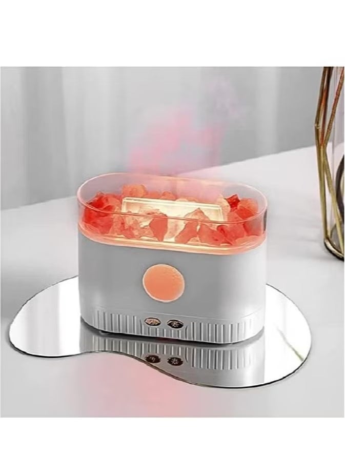 Salt Lamp Essential Oil Diffuser with 7-Color LED Lights – Ultrasonic Humidifier & Aromatherapy Diffuser (200ML)