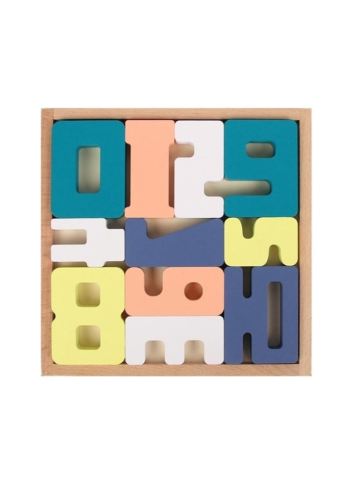 Suntek wooden blocks puzzle intelligence for children colorful Colour:Colourful