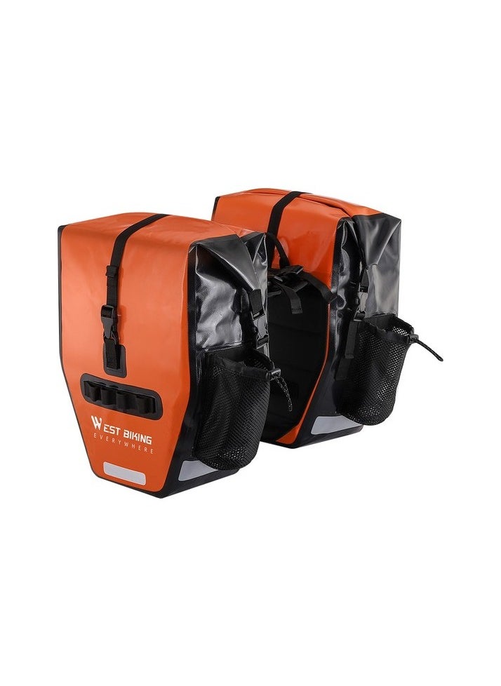 Expandable rear seat bike bag Colour:Orange model:Bike bag