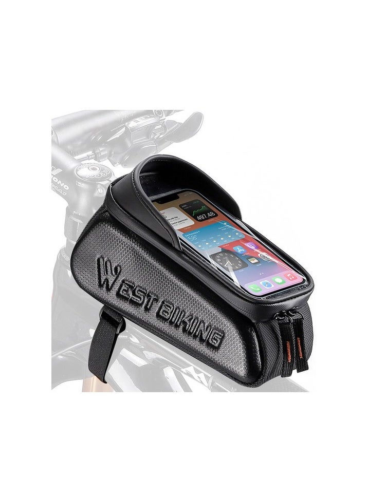 Waterproof Frame front bike bag Colour:Black model:Bike bag