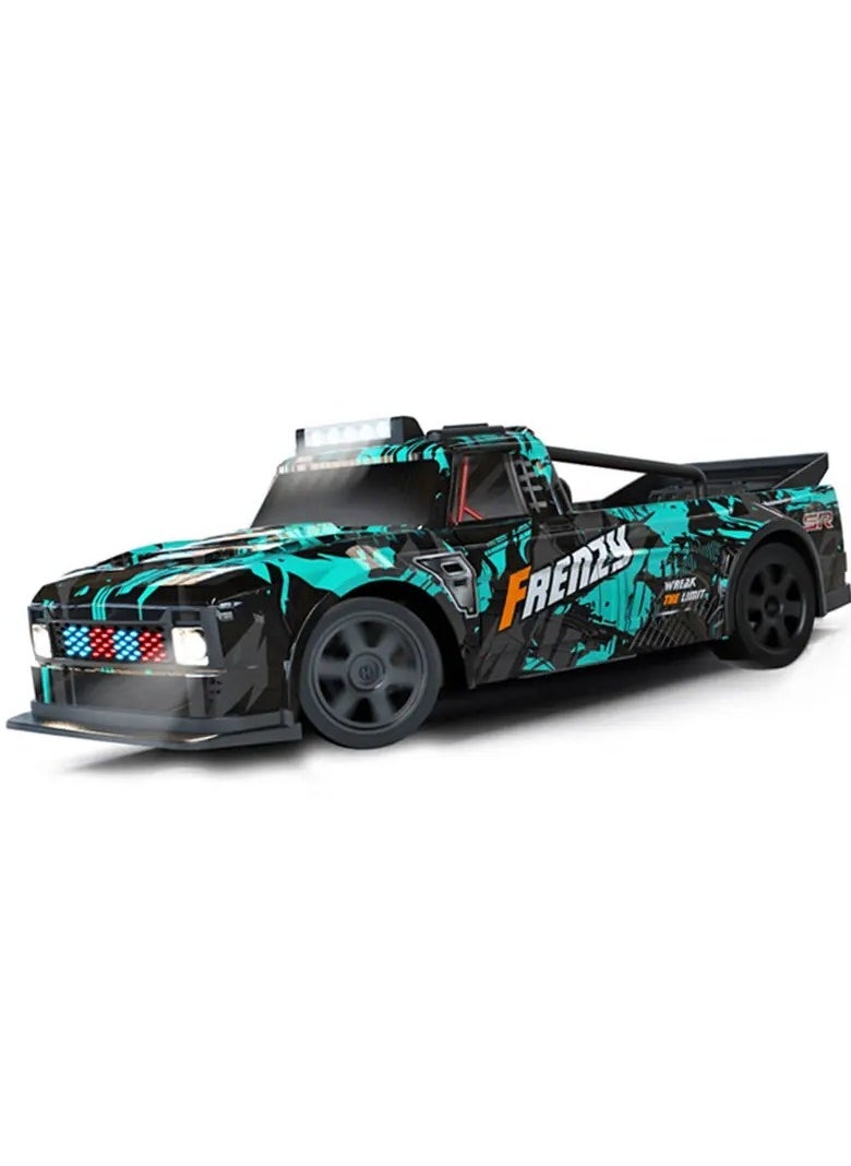 1:16 Scale RC Drift Car 4WD, 25KM/H High-Speed Remote Control Car with LED Lights, Rechargeable Battery, & Extra Tires – Ultimate Drift RC Car for Kids & Adults, Full Throttle Control for Night Racing Fun