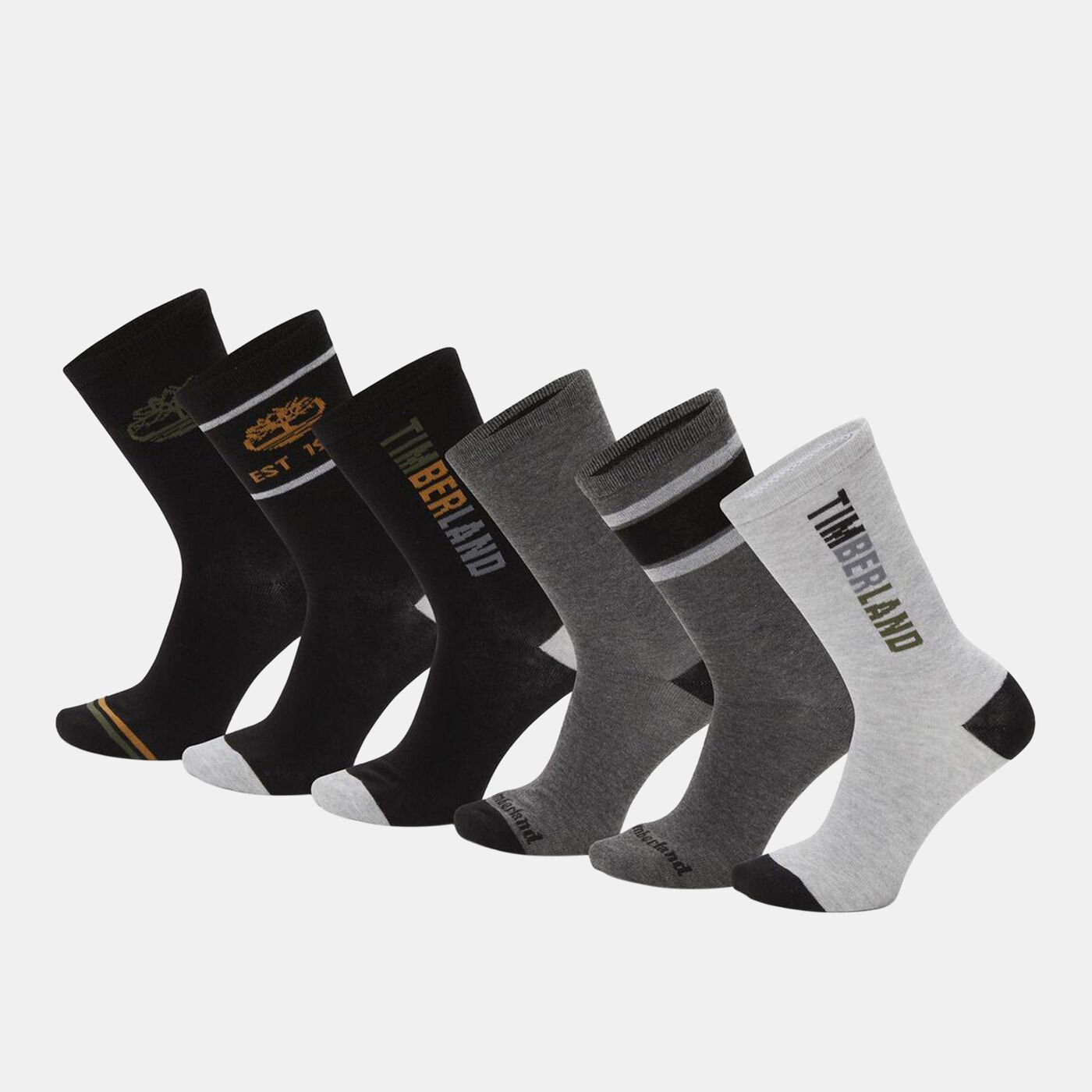 Multi Logo Crew Socks (6 Pairs)