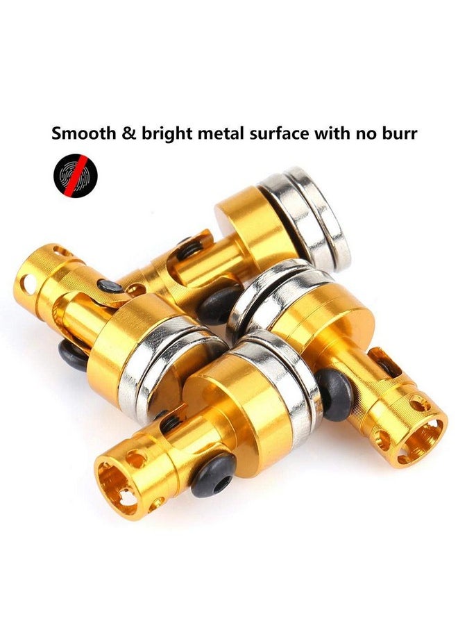 4Pcs Body Post Mount Aluminum Magnetic Invisible Body Post Mount For Scx10 4Wd 1:10 Rc Car(Yellow)