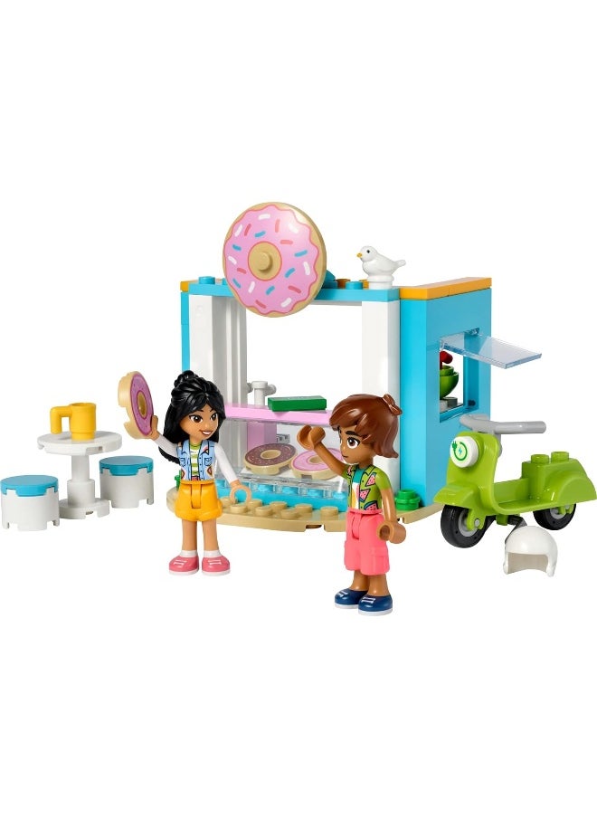 LEGO Friends Donut Shop 41723, Food Playset, Bakery Toy for Girls and Boys 4 Plus Years Old, Includes Liann and Leo Mini-Dolls and Toy Scooter, Small Gift Idea