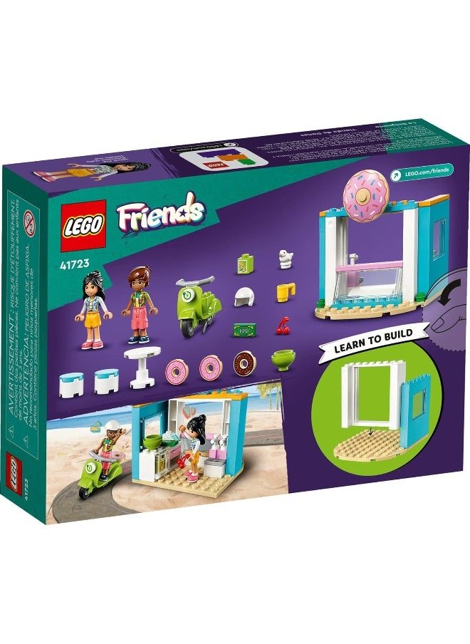 LEGO Friends Donut Shop 41723, Food Playset, Bakery Toy for Girls and Boys 4 Plus Years Old, Includes Liann and Leo Mini-Dolls and Toy Scooter, Small Gift Idea