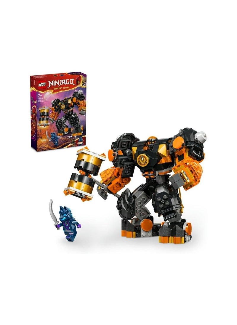 LEGO NINJAGO Cole’s Elemental Earth Mech, Action Figure Toy 71806