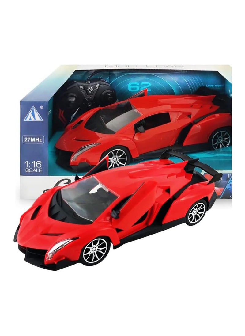 Luxurious Car Remote Control Sports Car RC 1:16 – High-Speed Racing, LED Lights, Door Open, right turn, left turn, 2.4GHz Radio Control, Durable Design