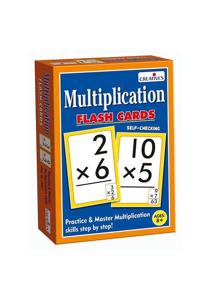 Creative's Multiplication Flash Cards | 40 Double Sided Flash Cards | Math Flash Cards | Learning & Educational | Easy & Fun Way of Learning Multiplication | Ages 8 & up