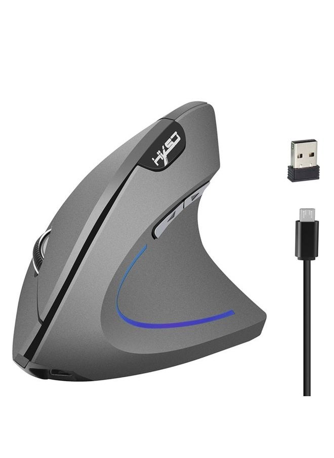 HXSJ T22 2.4GHz Wireless 4-Keys 2400 DPI Adjustable Ergonomics Optical Vertical Mouse