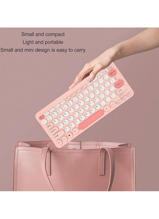 Wireless Keyboard and Mouse Combo, Ergonomic Computer Keyboard, Compact and Lightweight Cordless Keyboard Mouse Sets, Quiet Computer Keyboards for ()