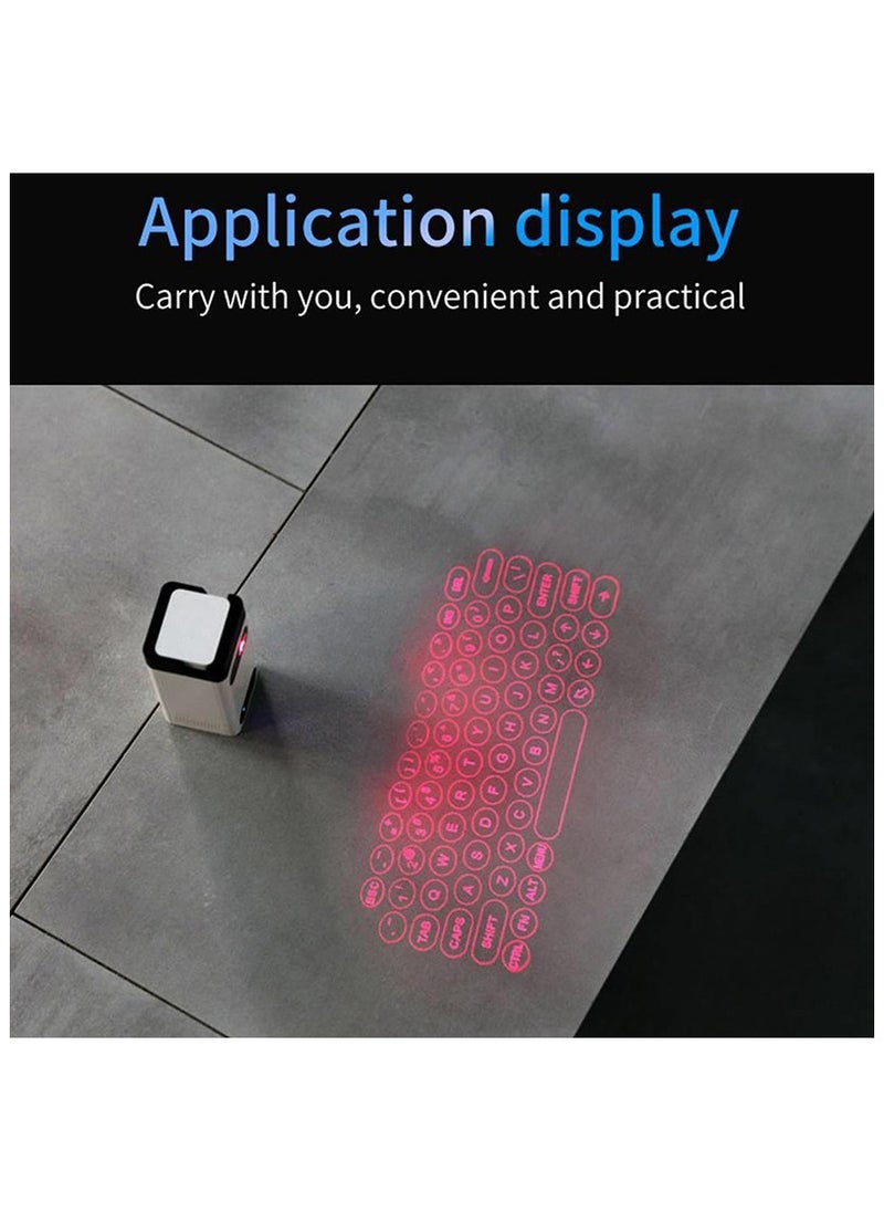 Virtual Laser Projection Keyboard with Bluetooth, Phone Stand, Mouse and Power Bank