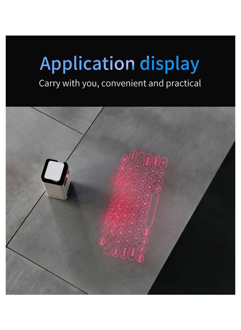 Virtual Laser Projection Keyboard with Bluetooth, Phone Stand, Mouse and Power Bank