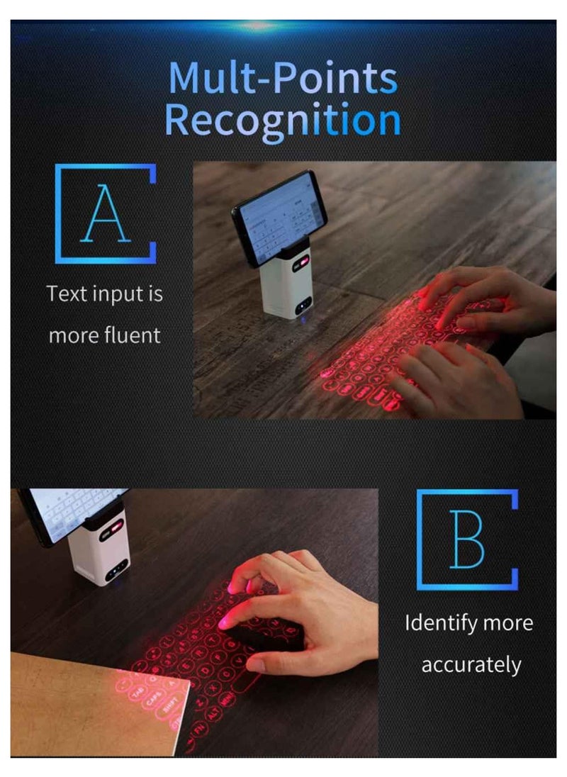 Virtual Laser Projection Keyboard with Bluetooth, Phone Stand, Mouse and Power Bank