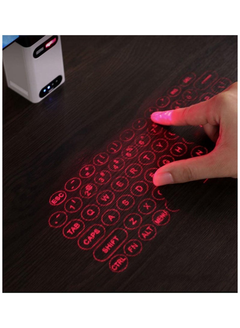 Virtual Laser Projection Keyboard with Bluetooth, Phone Stand, Mouse and Power Bank