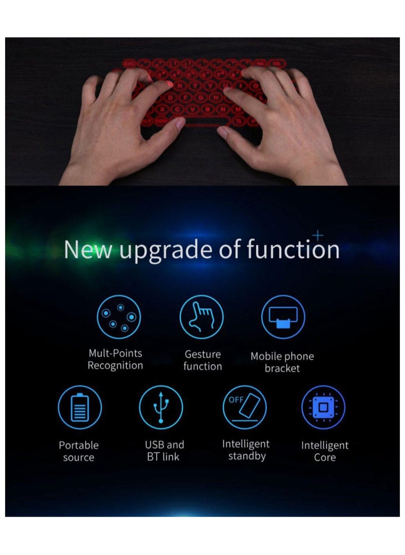 Virtual Laser Projection Keyboard with Bluetooth, Phone Stand, Mouse and Power Bank