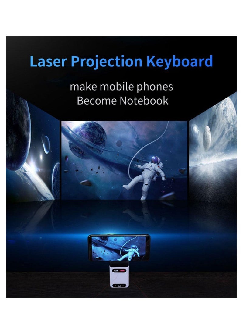 Virtual Laser Projection Keyboard with Bluetooth, Phone Stand, Mouse and Power Bank