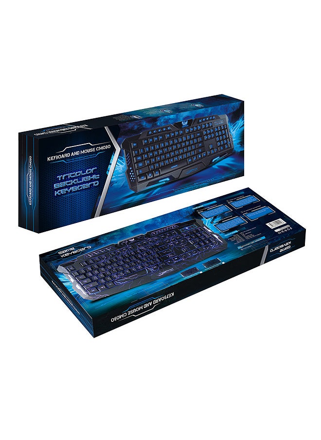 J60 Gaming Keyboard Mouse Combo Anti-ghosting Adjustable movement speed Colorful Backlit for Desktop Notebook Laptop PC Computer (English Version)