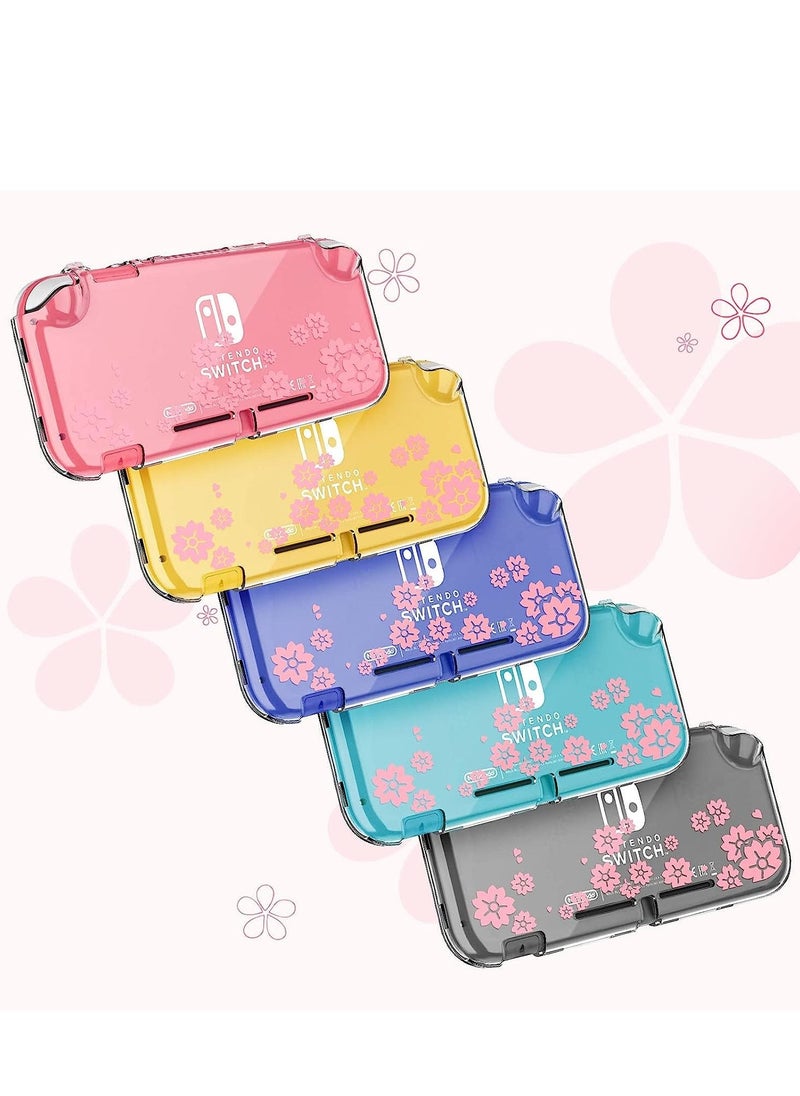 Protective Case for Nintendo Switch Lite 2019 Grip Cover with Shock-Absorption and Anti-Scratch Design, Sakura Flower Pattern