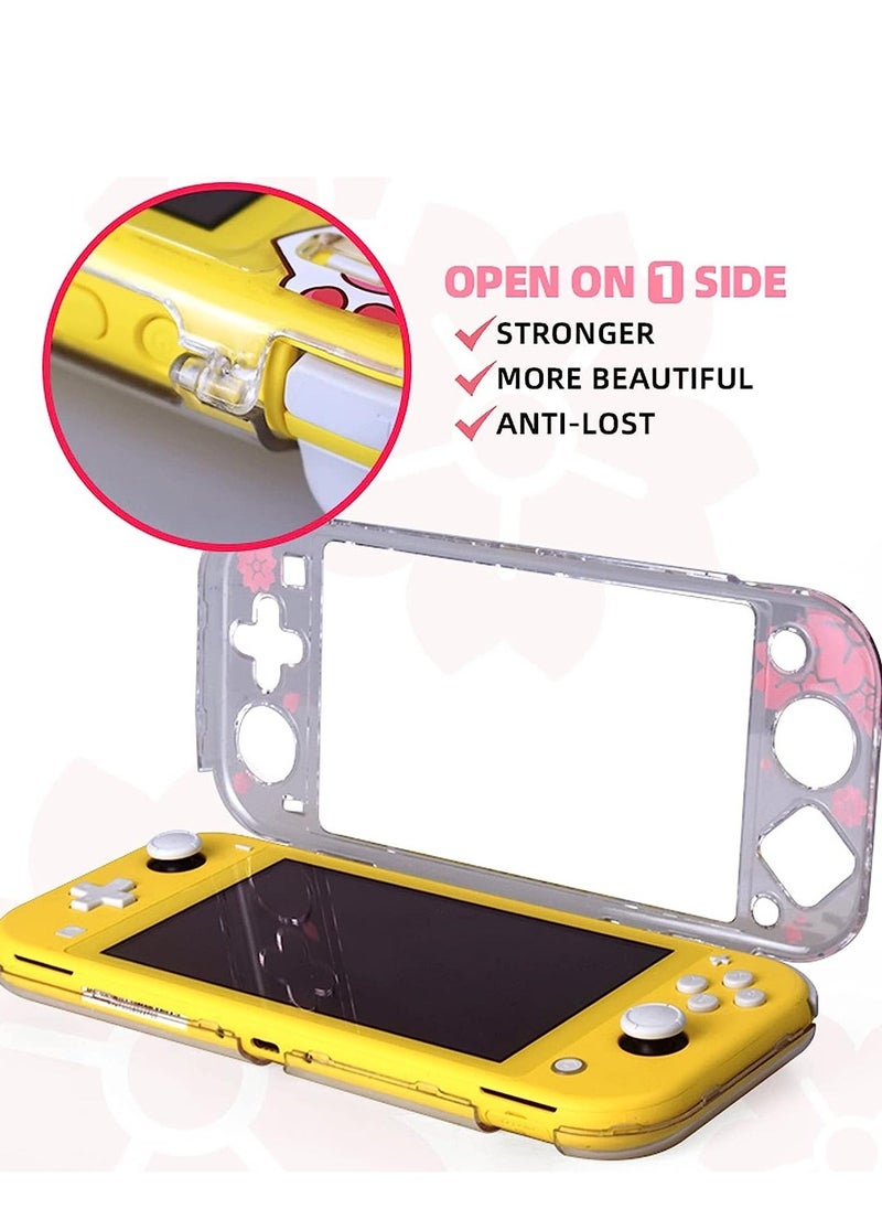 Protective Case for Nintendo Switch Lite 2019 Grip Cover with Shock-Absorption and Anti-Scratch Design, Sakura Flower Pattern